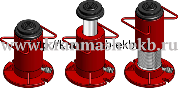 Домкраты грузовые с фиксирующей гайкой ДГ150П200Г